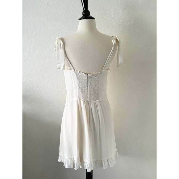 Reformation Christine White Dress Size 8 - Picture 7 of 12